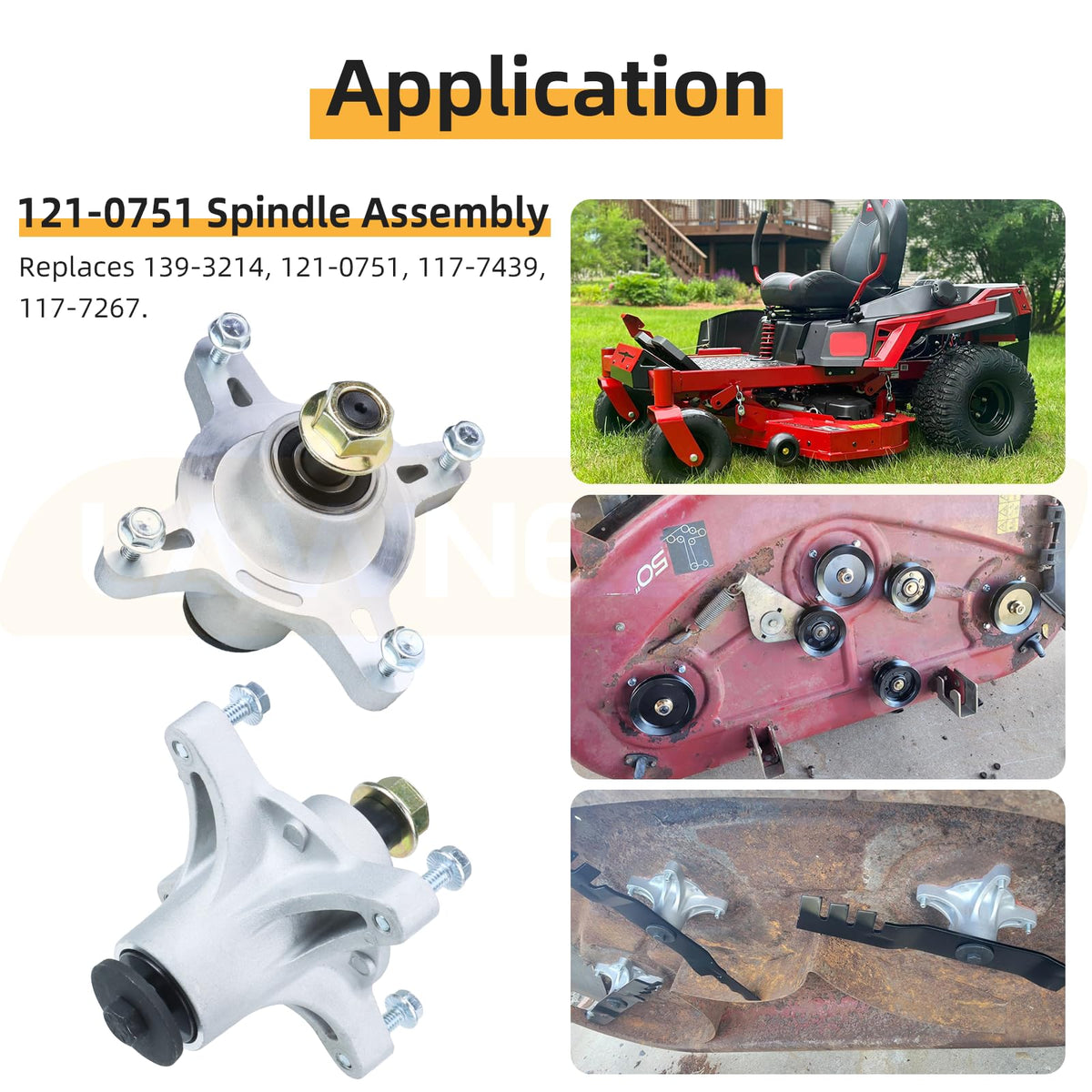 Lawneagle ss5000 spindle assembly supports consistent blade rotation