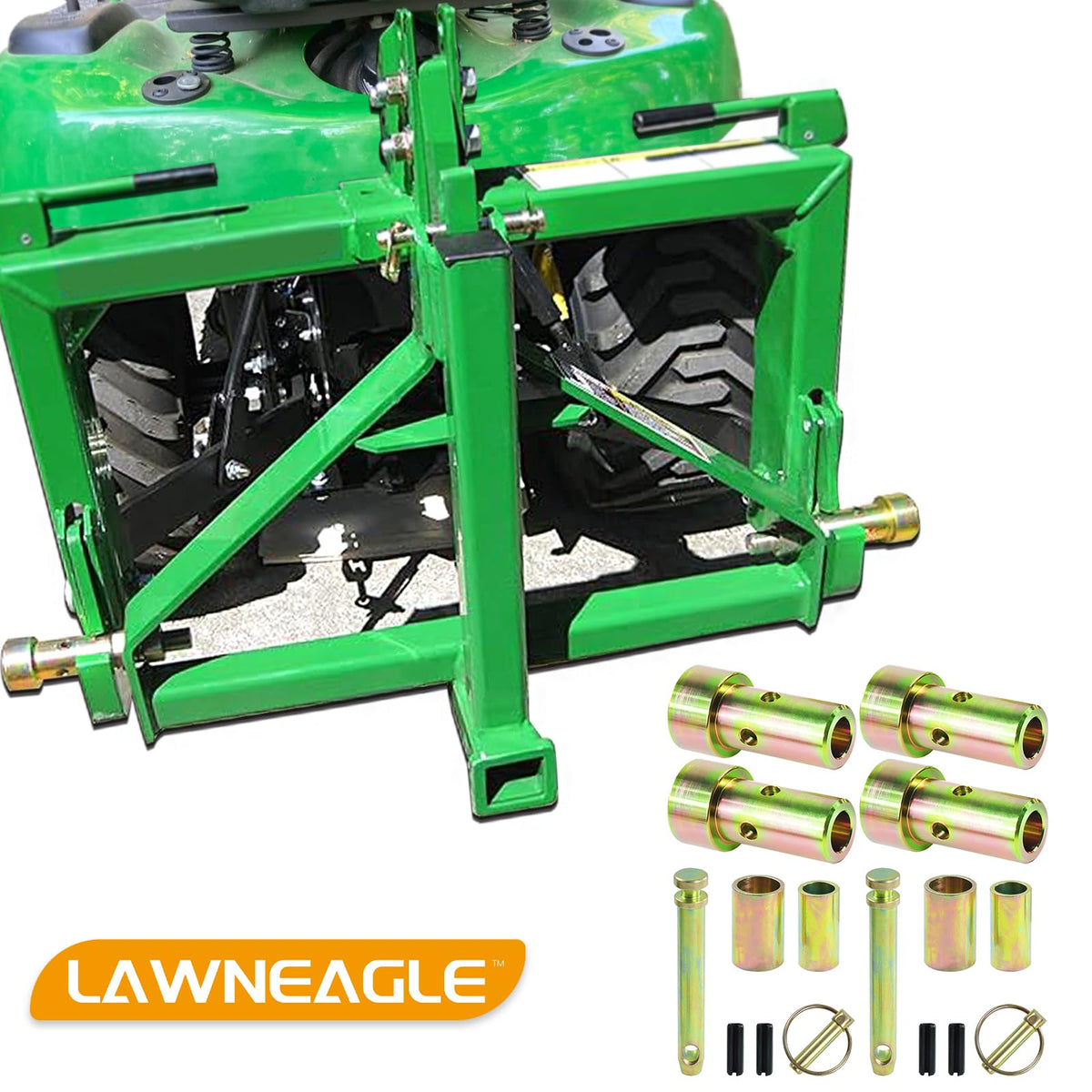 Lawneagle TK95029 Cat 1 bushings—side view for quick hitch installation.