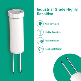 LAWNFUL Digital Soil pH Meter battery compartment ready-to-use in package.