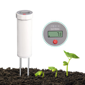 LAWNFUL Digital Soil pH Meter in hand for quick on-site soil checks.