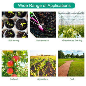 LAWNFUL Digital Soil pH Meter portable and lightweight for field testing.