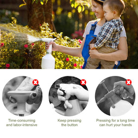 LAWNFUL electric spray bottle LED battery indicators show charge status at a glance.