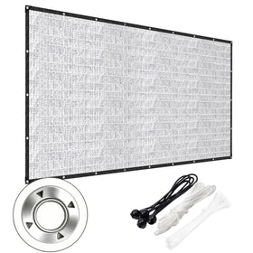 LAWNGO Aluminet shade cloth showing 85% heat reflection for cooler spaces