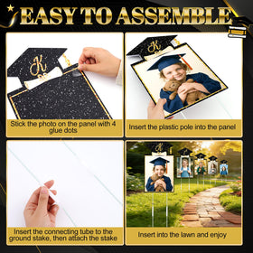 LawnIdyll photo panel 8x14.96 inch for clean graduation display.