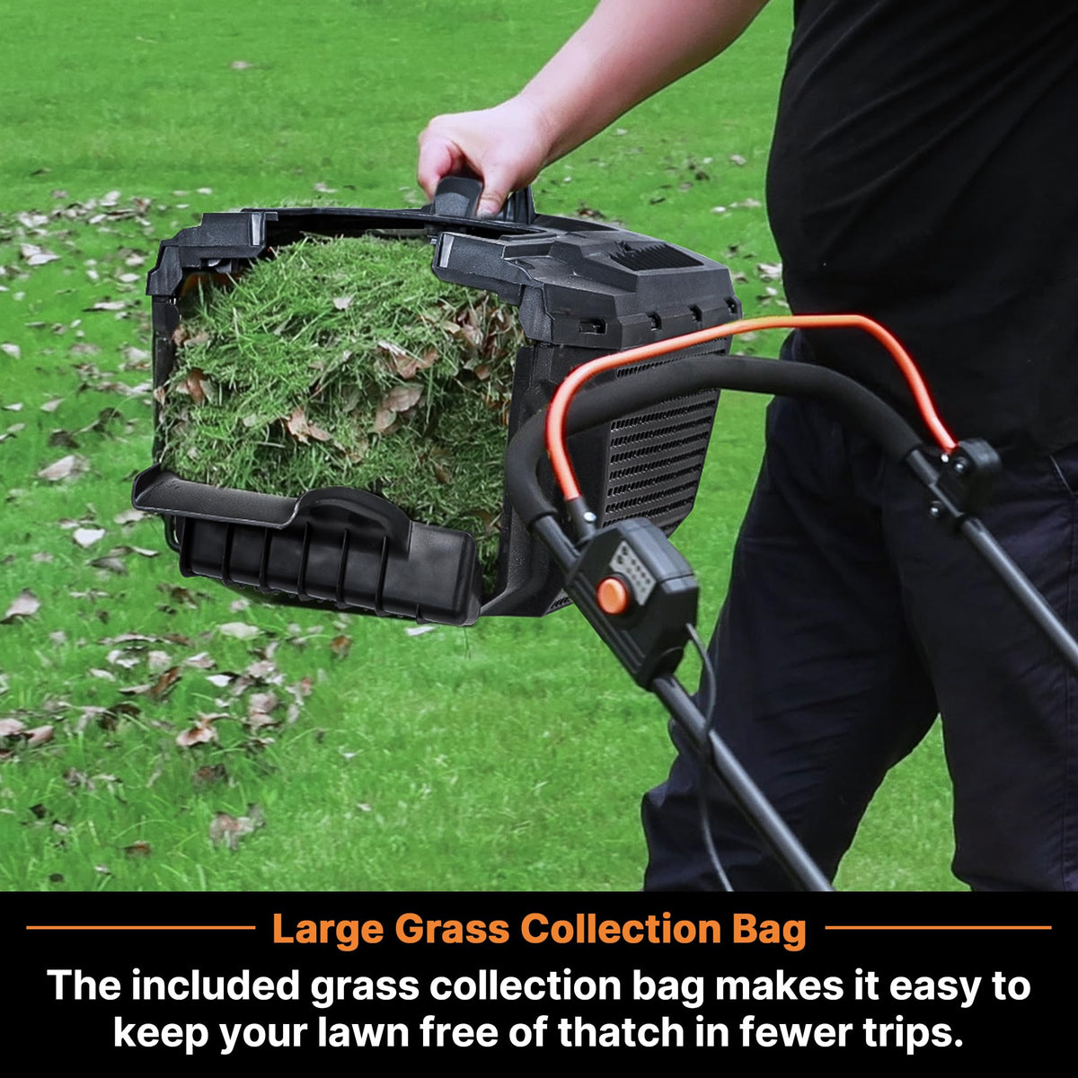 LawnMaster 24VMWBL cordless design offers flexible movement around yards.