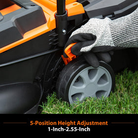LawnMaster battery charger for quick, convenient recharging.
