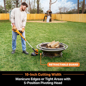 LawnMaster CLGT2410S battery pack for cordless convenience