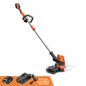 LawnMaster CLGT2412S includes battery and charger for ready-to-use setup