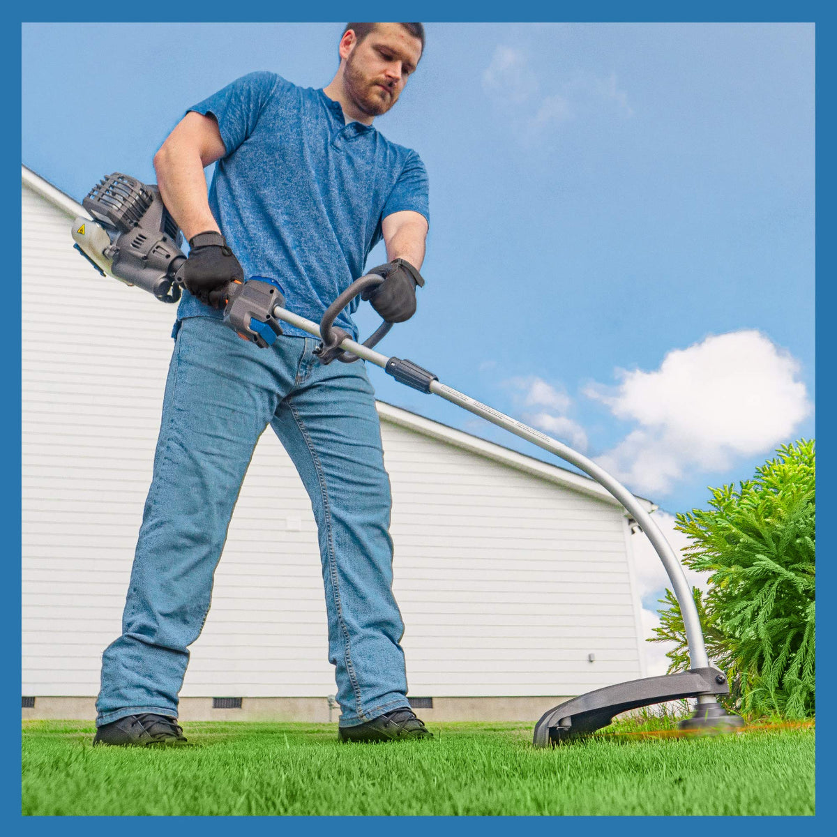 LawnMaster NPTGCP2517B multi-tool attachment expands yard capabilities