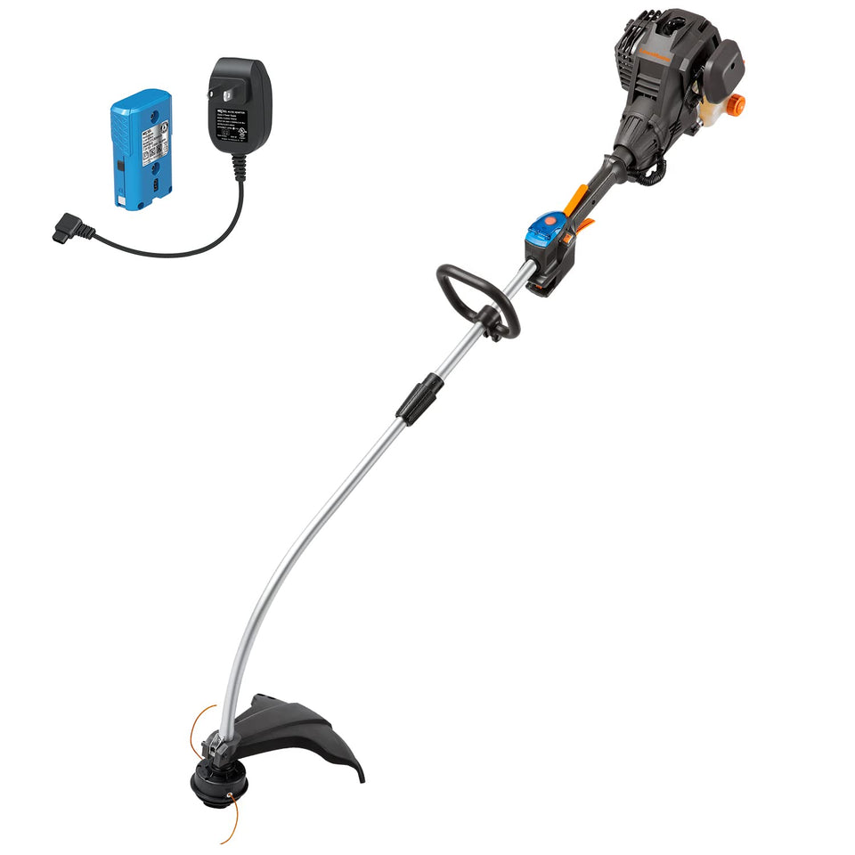 LawnMaster NPTGCP2517B no-pull start button for quick starts in any yard