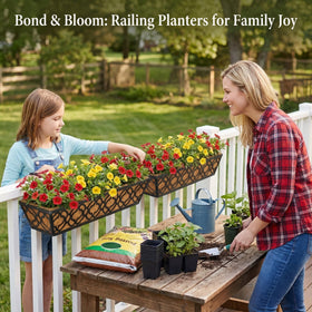 LAWYAMAI outdoor planter fits balconies, fences, and window areas for compact greenery