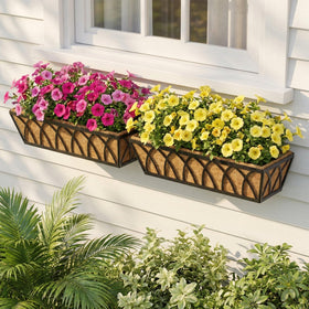 LAWYAMAI roomy 30-inch planter space fits flowers and herbs