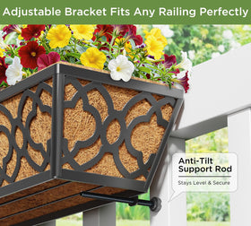LAWYAMAI powder-coated iron frame with coco liner supports moisture and airflow