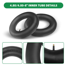 LAXEEM inner tube 4-80-8 on wheel showing installation setup