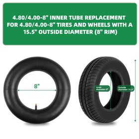 LAXEEM inner tube 4-80-8 valve stem close-up for secure inflation