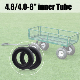 LAXEEM inner tube 4-80-8 wheelbarrow wheel in place for smooth transport