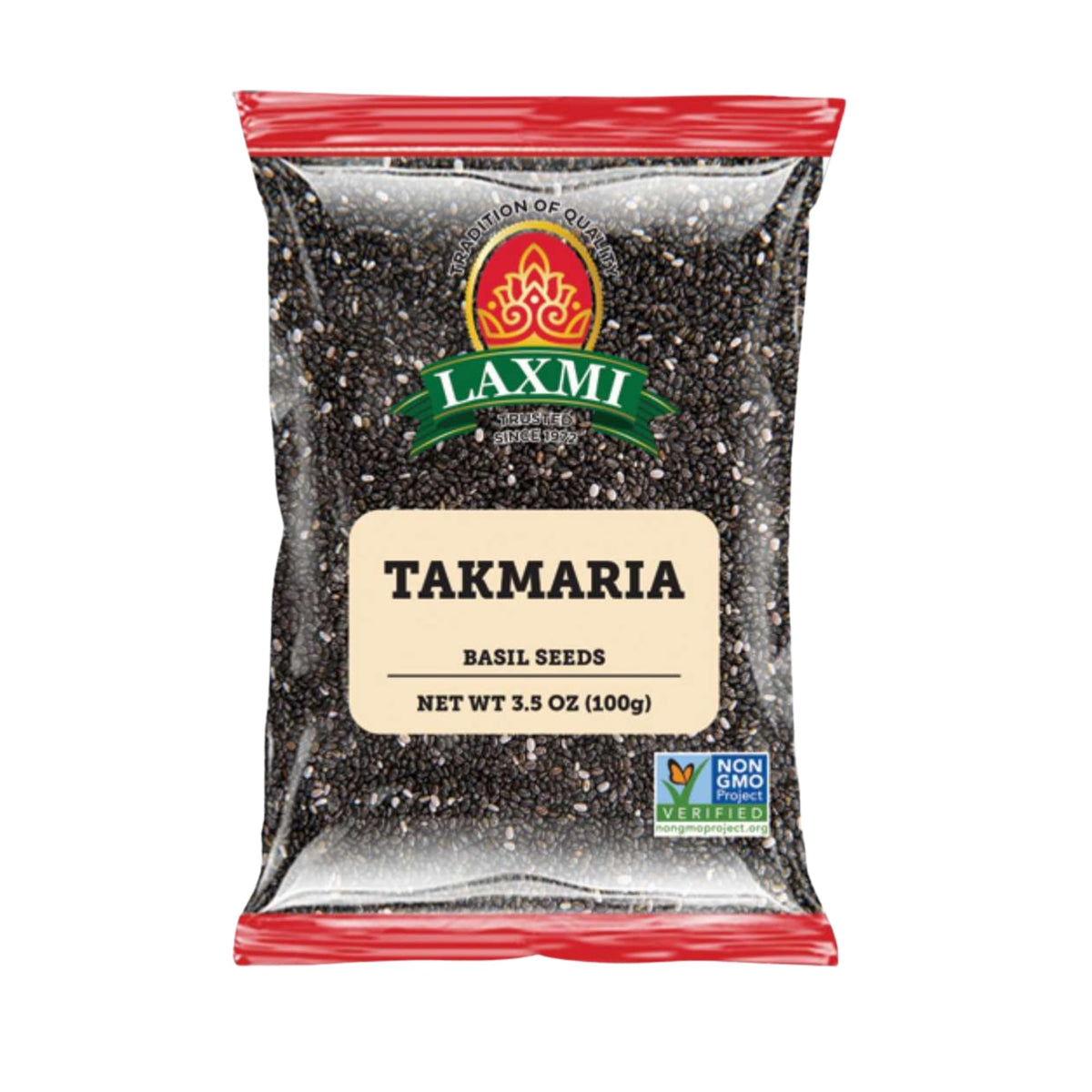 LAXMI Takmaria basil seeds bottle for refreshing beverages