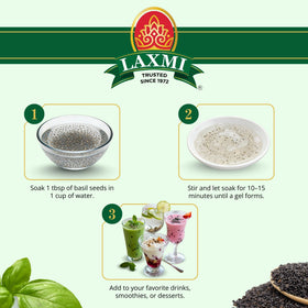 LAXMI Takmaria seeds used in puddings and ice pops