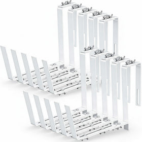 Layhit adjustable planter box brackets for window installation provide sturdy support for hanging pots.