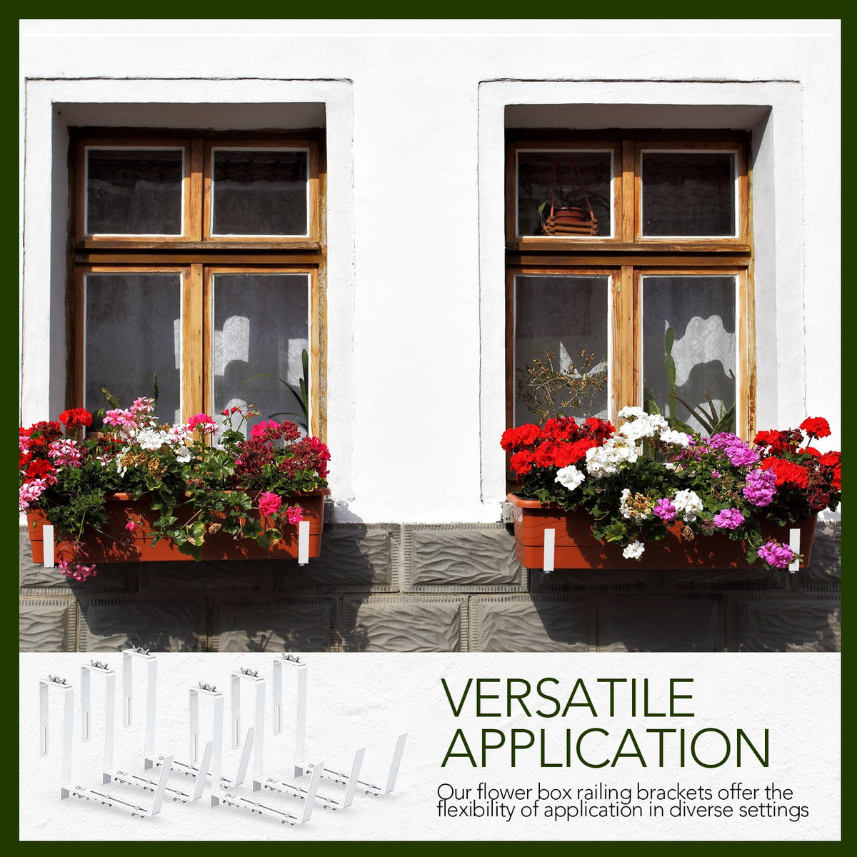 Layhit easy-install planter brackets simplify mounting across walls or rails for tidy displays.