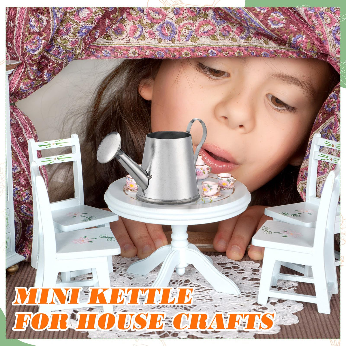 Layhit mini watering can silver table decor highlighting versatile use at events.