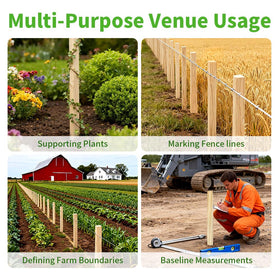Layrslot durable stakes resist breaking for reliable outdoor signage and plant support.