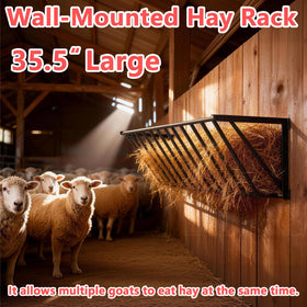 Lazaluking hay feeder wide top opening for easy loading