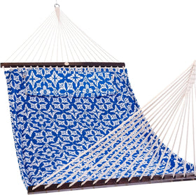 Lazy Daze Hammocks 12ft quilted hammock bed offering two-person comfort outdoors.