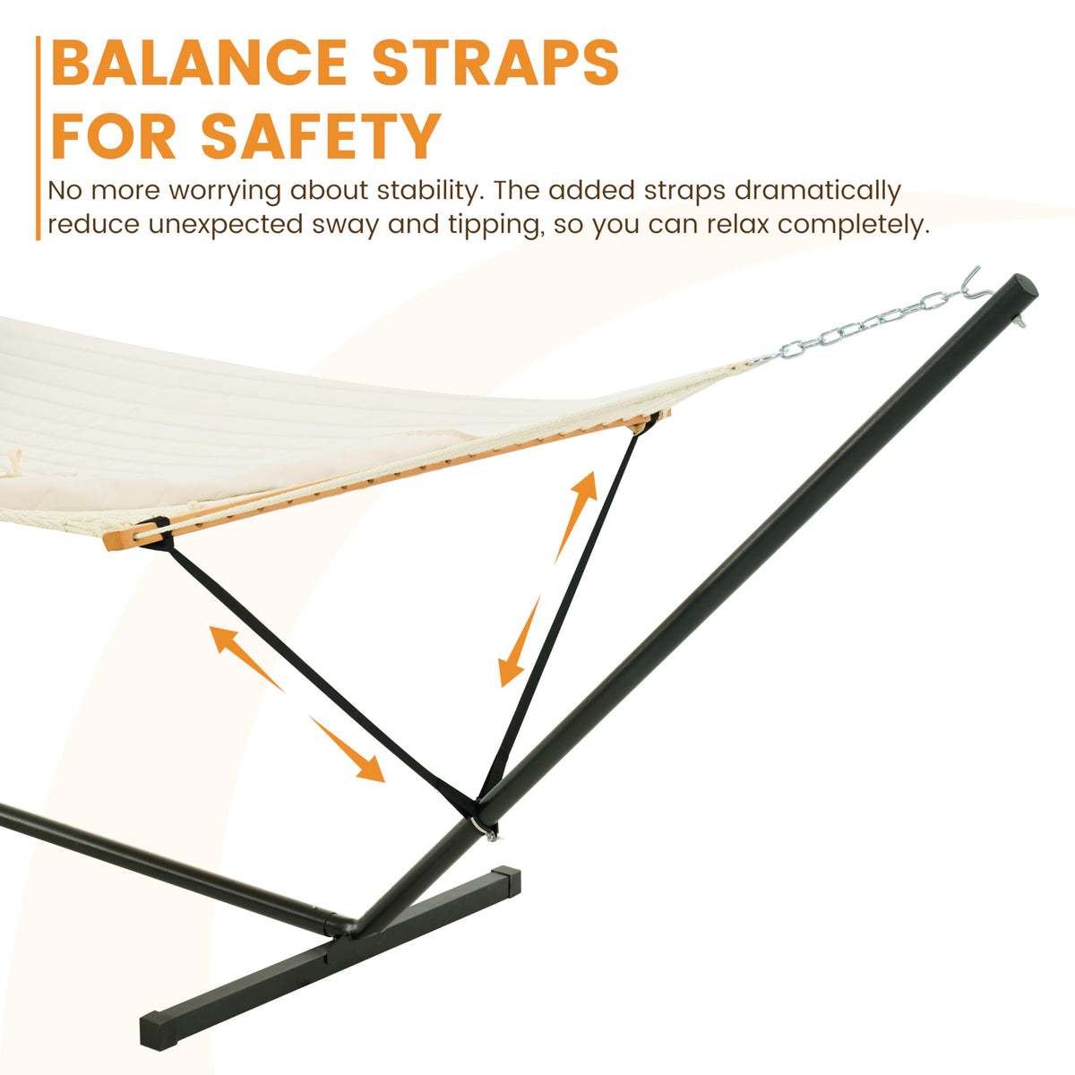 Lazy Daze Hammocks balance straps ensure stable lounging experience