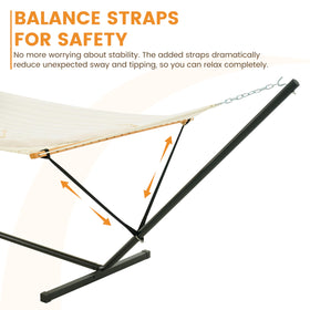 Lazy Daze Hammocks balance straps ensure stable lounging experience