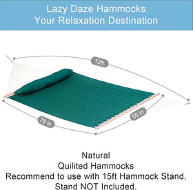 Lazy Daze Hammocks detachable head pillow enhances outdoor comfort