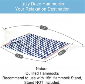 Lazy Daze Hammocks detachable headrest pillow adds comfort on outdoor rests.