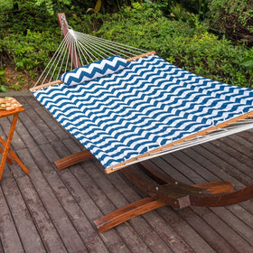 Lazy Daze Hammocks stand compatibility notes pair with 13-15ft stands for versatile installation.