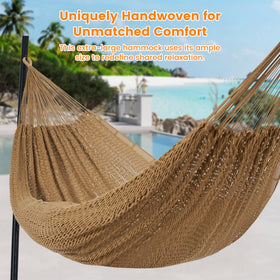 Lazy Daze Hammocks Mayan hammock bed 78 wide offers roomy lounging area.