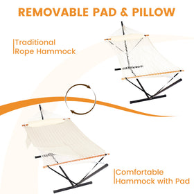 Lazy Daze Hammocks pillow-in-pad provides cozy, customizable lounging