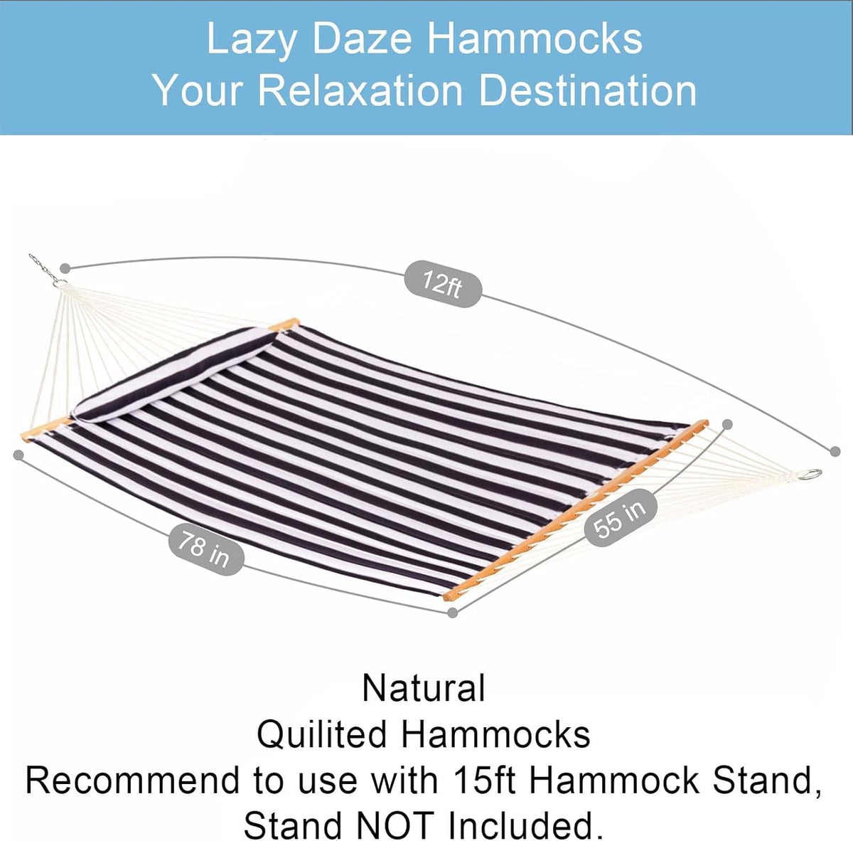 Lazy Daze Hammocks quilted fabric close-up highlights softness and durability.