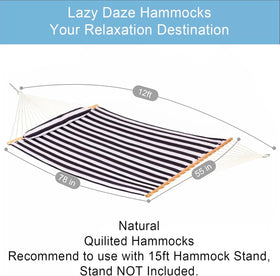 Lazy Daze Hammocks quilted fabric close-up highlights softness and durability.