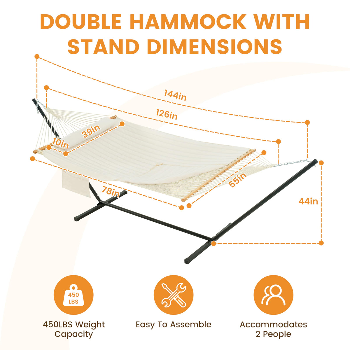 Lazy Daze Hammocks removable quilted pad highlights versatile comfort outdoors