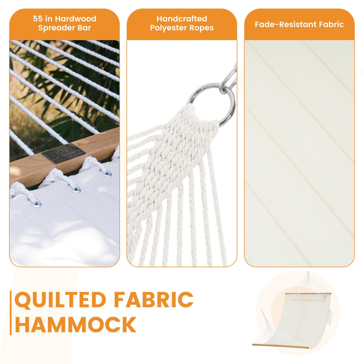 Lazy Daze Hammocks heavy-duty ropes ensure durable outdoor setup
