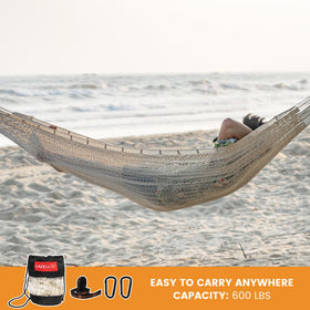 Lazy Daze Hammocks included straps and carabiners for easy setup