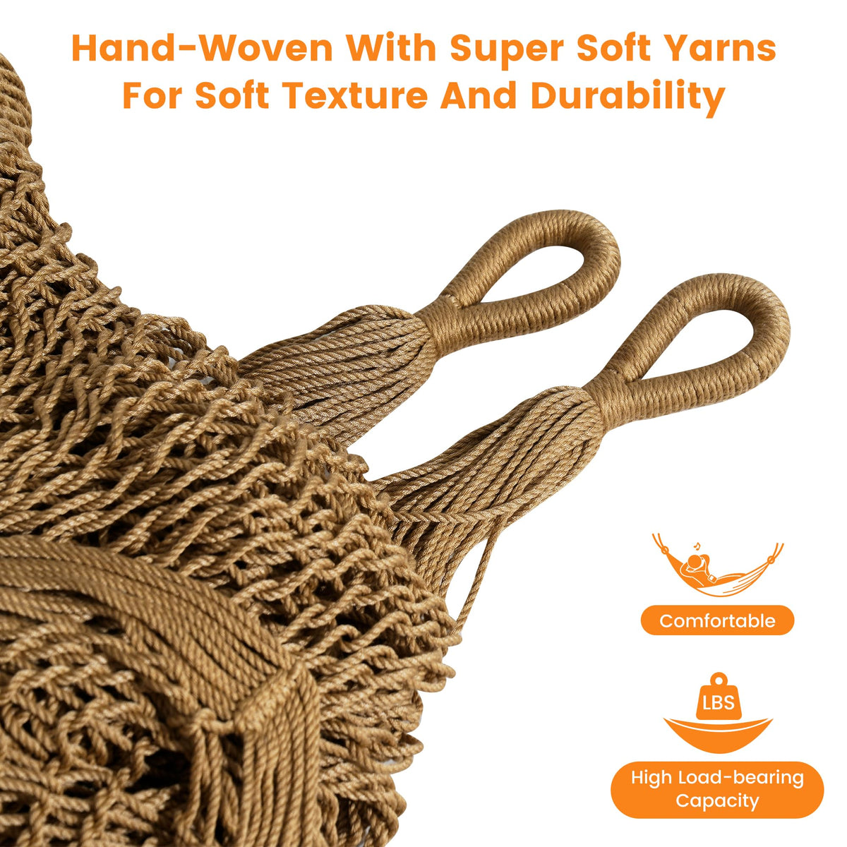 Lazy Daze Hammocks UV-resistant colorfast fabric resists fading in sun.