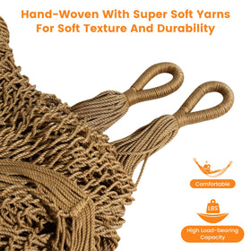 Lazy Daze Hammocks UV-resistant colorfast fabric resists fading in sun.