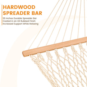 Lazy Daze Hammocks weather-resistant hardware keeps outdoor lounging secure year-round.
