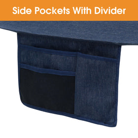 Bed dimensions 78 by 55 inches for two-person comfort in Lazy Daze hammock.