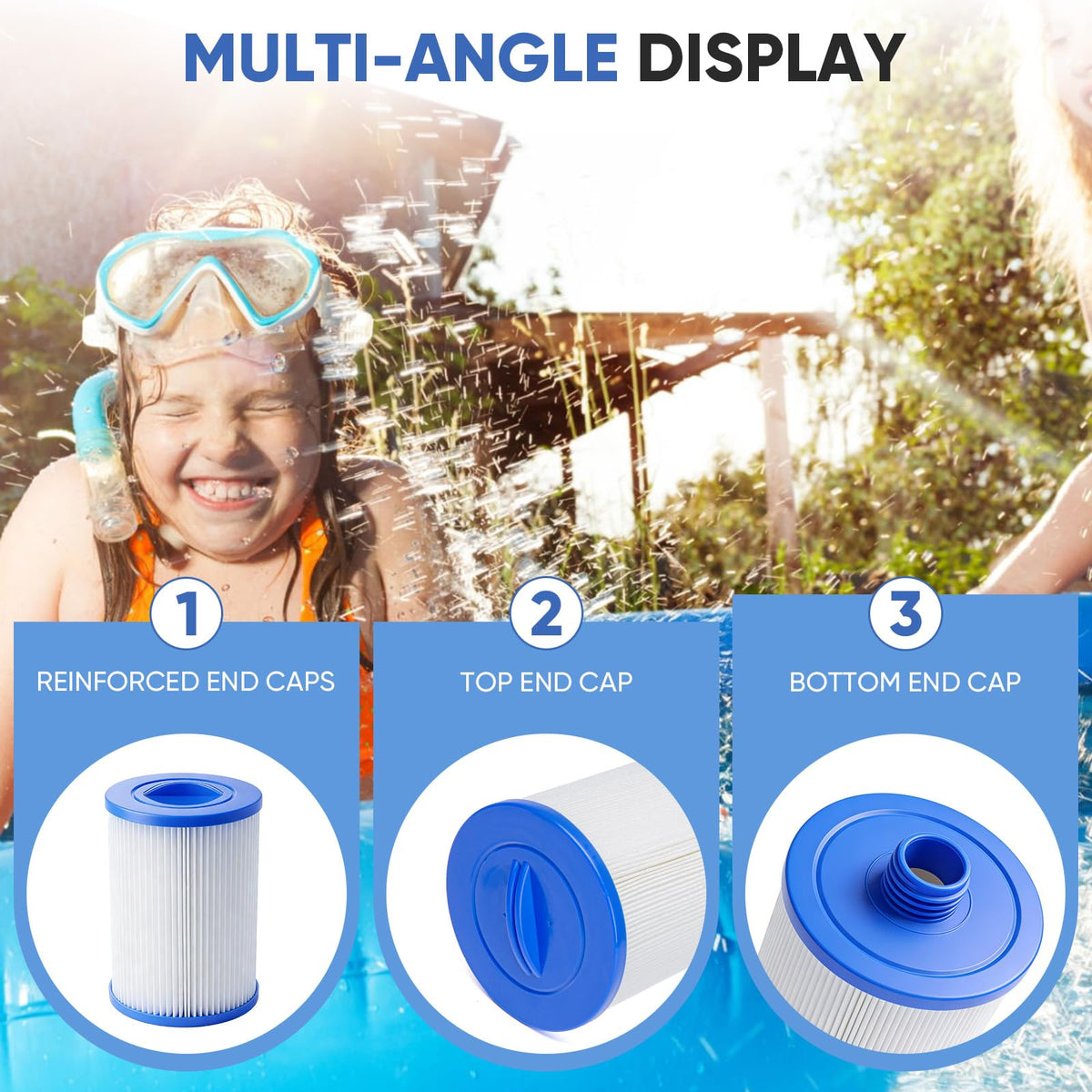 LBLVBNEWD 6CH-940 spa filter side view highlights broad compatibility