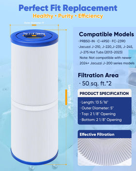 LBLVBNEWD PRB50-IN filter in housing side view shows easy fit