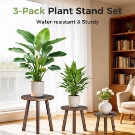 lbsddd wood plant stand with water-resistant pinewood finish highlights durability in homes