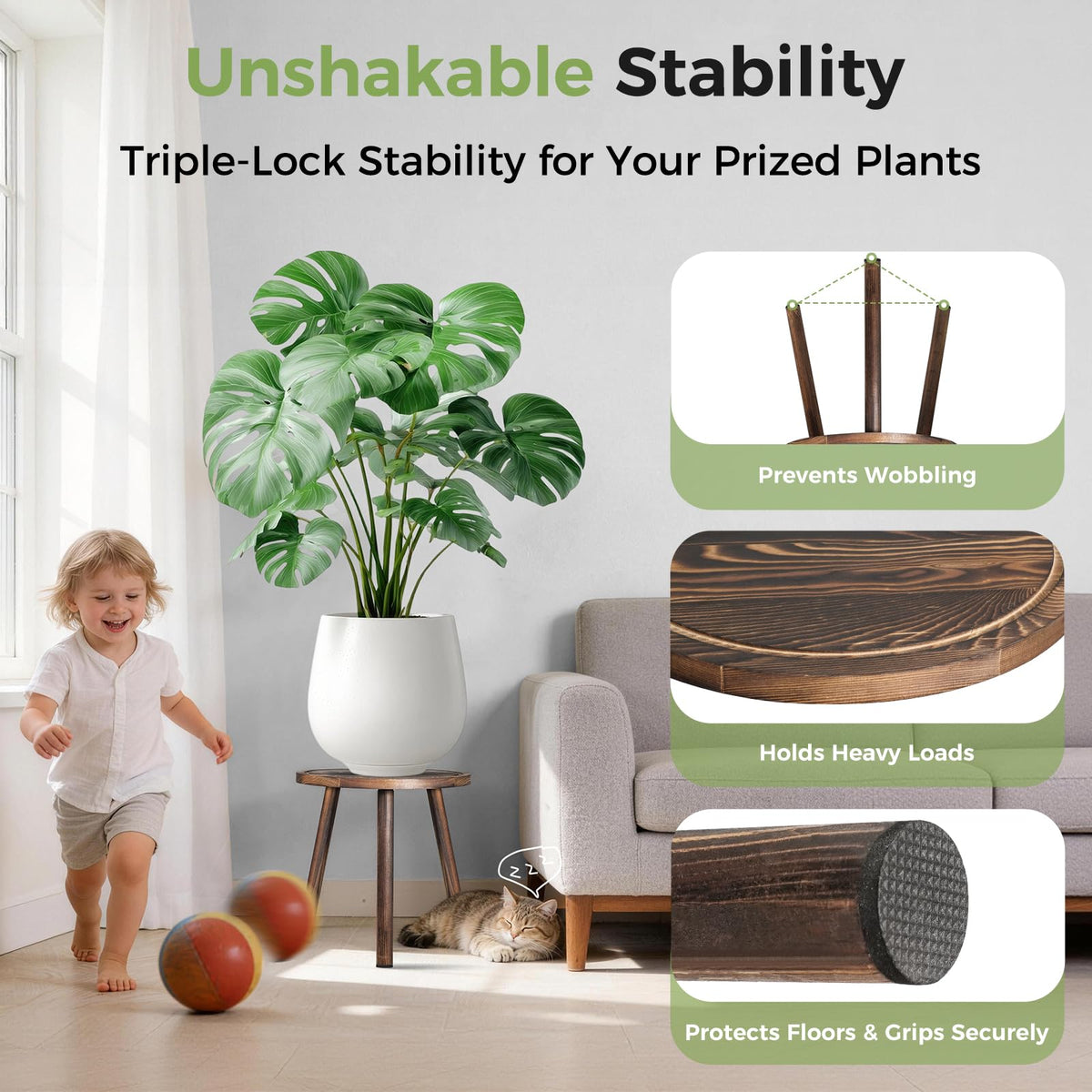 lbsddd three-pack arrangement suits living rooms balconies and offices for versatile display