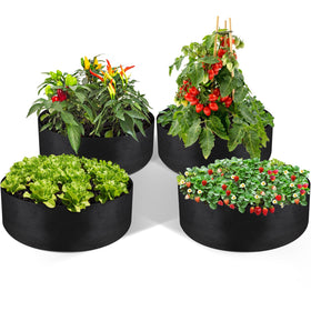 LBTING 4-pack 30-gallon grow bags offer durable, reusable planters for vegetables.