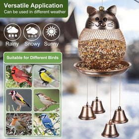 LBTING automatic seed tray helps distribute seeds for foraging birds.